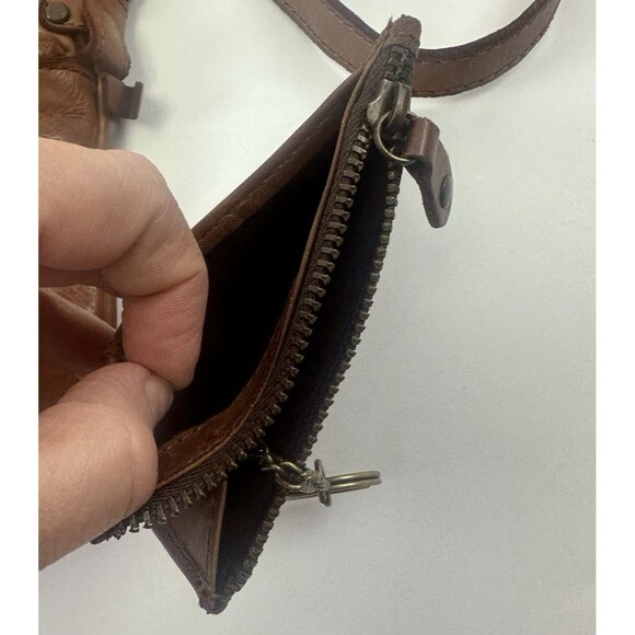 Harbour 2nd Brown Leather Crossbody And Credit Card Zip Wallet  Adjustable Small - Picture 5 of 16